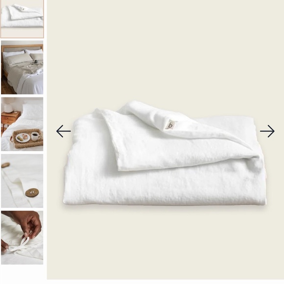 NWT Baloo French Linen Duvet Cover King Blanket - Picture 4 of 10